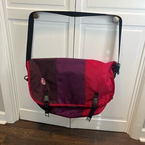 TIMBUK2 Classic Messenger Bag Size Large Color Purple,Red,Brown